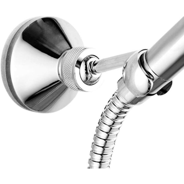 Shower Holder, Brass Swivel Adjustable Shower Head Holder Wall Mount Removable Hand Shower - Litzee