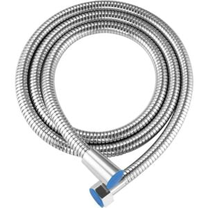 Shower Hose 59 Inches Chrome Shower Head Hose or Faucet Extension Tubes with Brass Insert and Nut (Polished Chrome)
