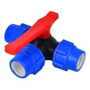 Shut-off Ball Valve,32mm Quick Connect Three Way Ball Valve pvc pe Hose Quick Switch Tee Connector (Size : 32mm)