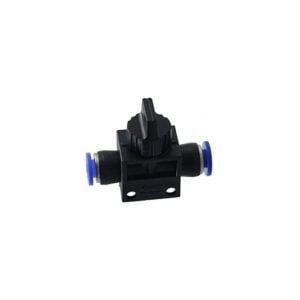 Shut-off valve for pneumatics - Quick connector for air, water, vacuum (6 mm, 1 piece)