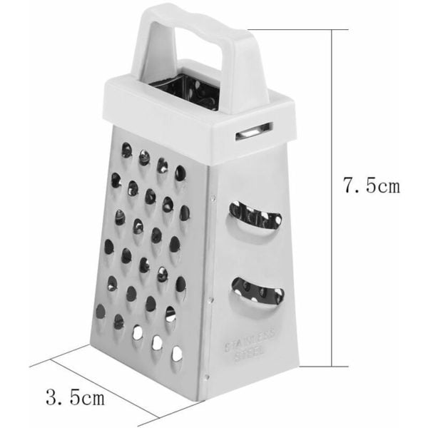 Sided Stainless Steel Manual Mini Vegetable Cheese Grater with Container Box Tray Multi-purpose Kitchen Tools