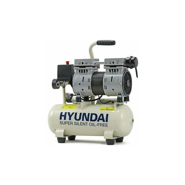 Silenced Air Compressor Hyundai HY5508 4CFM, 550w, 0.75HP, 8 Litre Oil Free Direct Drive