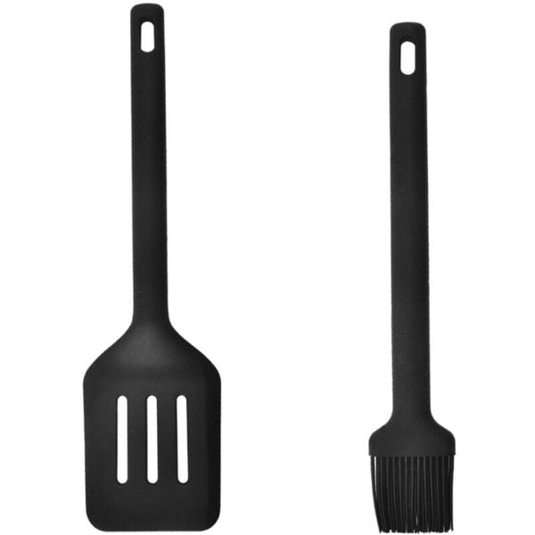 Silicone kitchen utensils kitchen baking scraper cooking non-stick kitchen utensils household Leaking shovel + oil brush