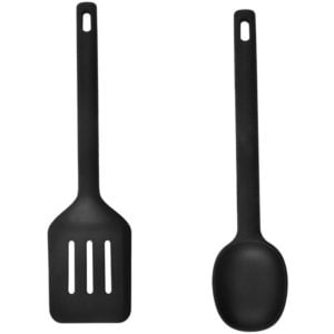 Silicone kitchen utensils kitchen baking scraper cooking non-stick kitchen utensils household Leaky shovel + dense spoon