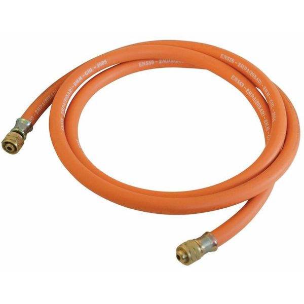 Silverline - Gas Hose with Connectors - 2m