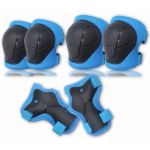 Six-piece children's roller skating protective gear set sports helmet protective gear roller skate protective gear knee and elbow pads - Flkwoh