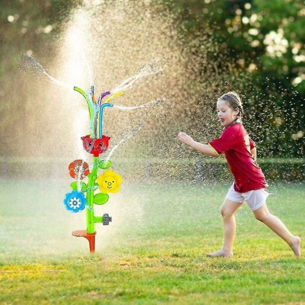 Sjq Water Sprinkler Toys for Kids Outdoor Backyard Sprinkler for Summer bath toy