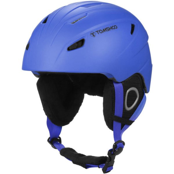 Ski Helmet Snowboard Helmet Outdoor Snow Sport Helmet with Removable Liner and Ear Pads,Dark blue with no goggles,L - Dark blue with no goggles,L