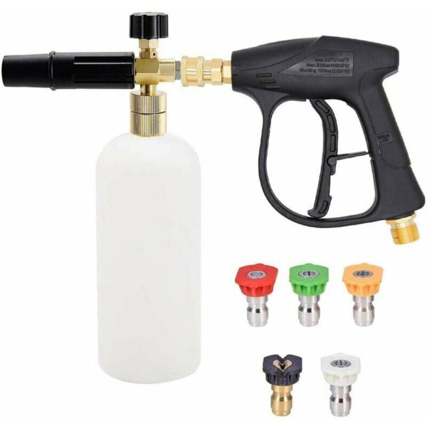 Snow Foam Lance Cannon Foam Blaster Pressure Washer Gun With Pressure Washer Nozzle Tip Jet Wash Gun