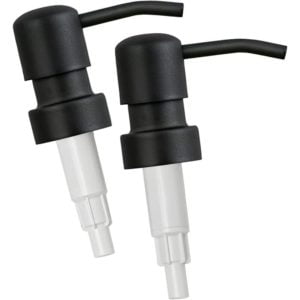 Soap Pump with Tags, Matte Black Stainless Steel Soap Pump Replacement, 28mm Thread, Fits a Variety of Shampoo Pumps and Pumps