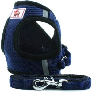 Soft Training Harness Vest Mesh Fabric Dog Vest Harnesses for Puppy, Cats, Small Animals PS042 (l, Dark Blue) - Langray