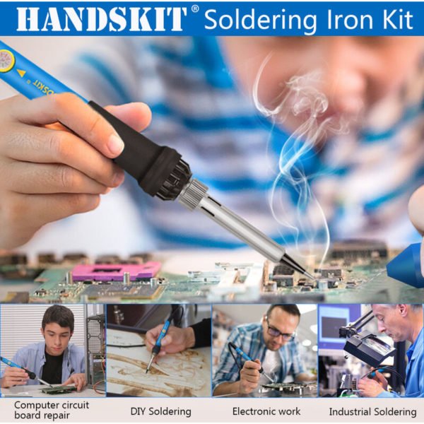 Soldering kit for soldering iron, 80W digital lcd soldering gun ...