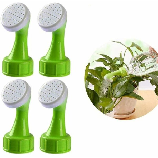 Sprinkler Bottle Stopper 4 pcs, Watering Vase Kettle Shower Head Garden Tools, Watering Cans for Water Bottles Household Watering Tool for Potted