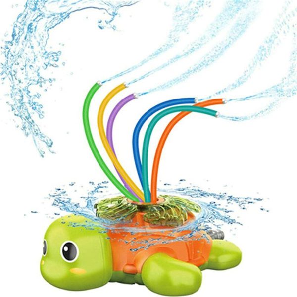 Sprinkler Toys for Kids - BR-Life Rotating Turtles Sprinkler Toy with Swing Hose, Sprinklers Toys for Summer Outdoor Cooling Fun, Garden, Outdoor