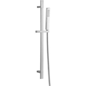 Square Slide Rail Kit with Single Function Handset - Chrome - Chrome - RAK
