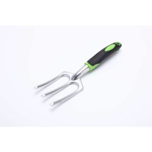 Stainless Steel Hand Weeder Fork Tool - Rust Resistant Stainless Steel - Ergonomic Handle - Great for Planting, Spreading Mulch, Weeding, Loosening &