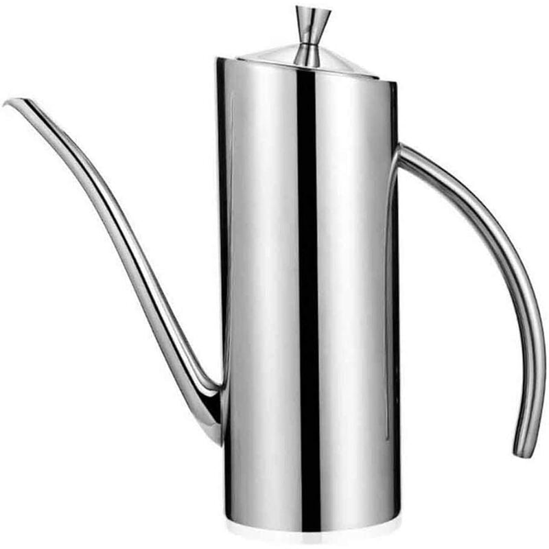 Stainless Steel Olive Oil Pot Leak Proof Olive Oil Dispenser With Drip Free Spout Sprinkler 