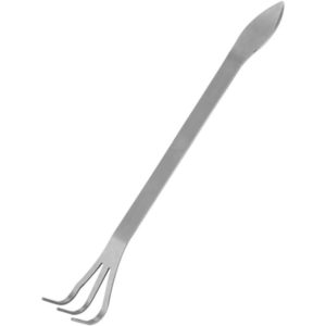 Stainless Steel Root Rake 3-Prong Loosen Soil Bonsai Tree Tools with Ergonomic Handle for Outdoor