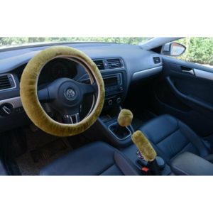 Steering wheel cover, telescopic plush universal car steering wheel cover