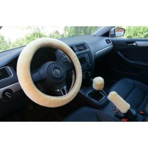 Steering wheel cover, telescopic plush universal car steering wheel cover