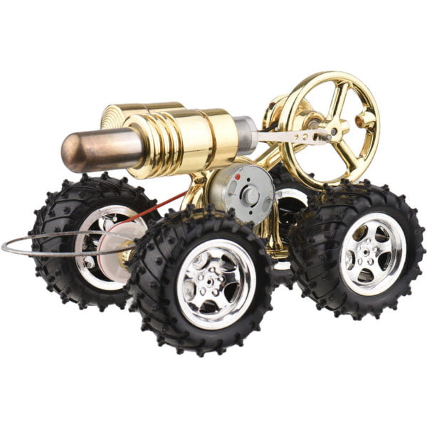 Stirling Engine Kit Electricity Generator Hot Air Car Motor Model Physical Generator Model with Flywheel Design Science Experiment diy Education Toy,