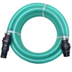 Suction Hose with Connectors 4 m 22 mm Green VD04923 - Hommoo