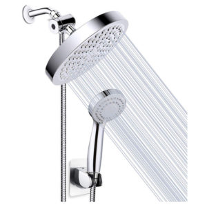 Sun Flowergb - American Style Shower Set Triple Function Hand Shower Non-Stick Holder Hose Bathroom Head Shower Set