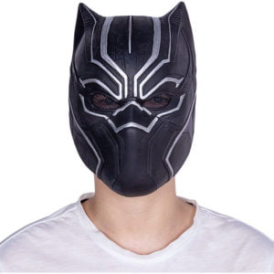 Sun Flowergb - Basic Black Panther Mask, Captain America Black Panther Mask Helmet Movie Peripheral Replica Prop Cosplay cs Field Protective Mask,
