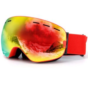 Sun Flowergb - Ski Goggles, Spherical Ski Goggles with Anti-UV, Anti-Fog, Windproof, Adjustable otg Snowboard Goggles, Compatible with Helmet for Ski
