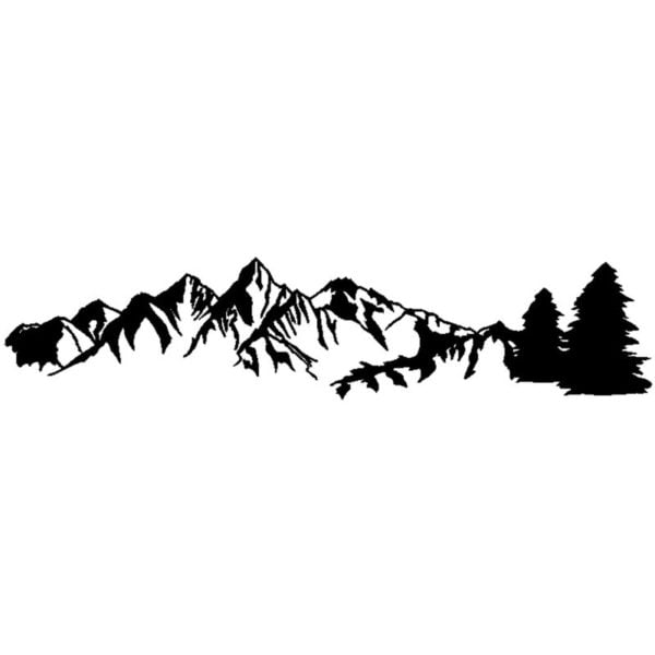 Superseller - 1 Pcs Universal Car Sticker Reflective Trees Mountain Forest Graphic Stickers for Camper rv Trailer Door Panel Decal Body Window