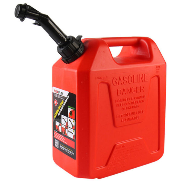 Superseller - 10L Spill-proof Gasoline Can Portable Automatic Shut-off Design Antistatic Polyethylene Plastics Petrol Bucket