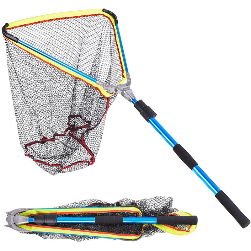 Superseller - 200cm / 79 Inch Telescopic Aluminum Fishing Landing Net Fish Net with Extending Telescoping Pole Handle