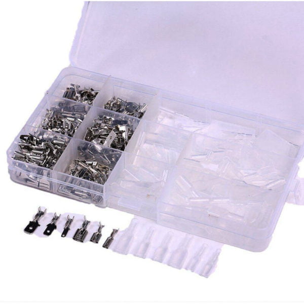 Superseller - 270pcs Electrical Wire Crimp Terminal Connector Male Female Spade Assorted Kit