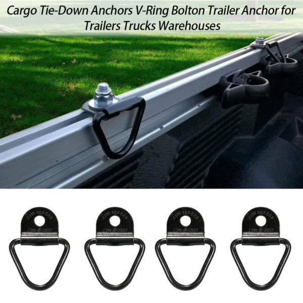 Superseller - Cargo Tie-Down Anchors V-Ring Bolton Trailer Anchor for Trailers Trucks Warehouses