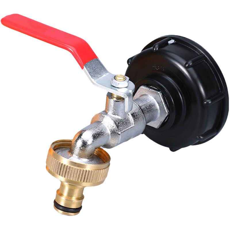 Superseller - Faucet for ibc Tank Drain Adapter 3/4'' Thread Connector Brass Tank Drain Adapter Tap