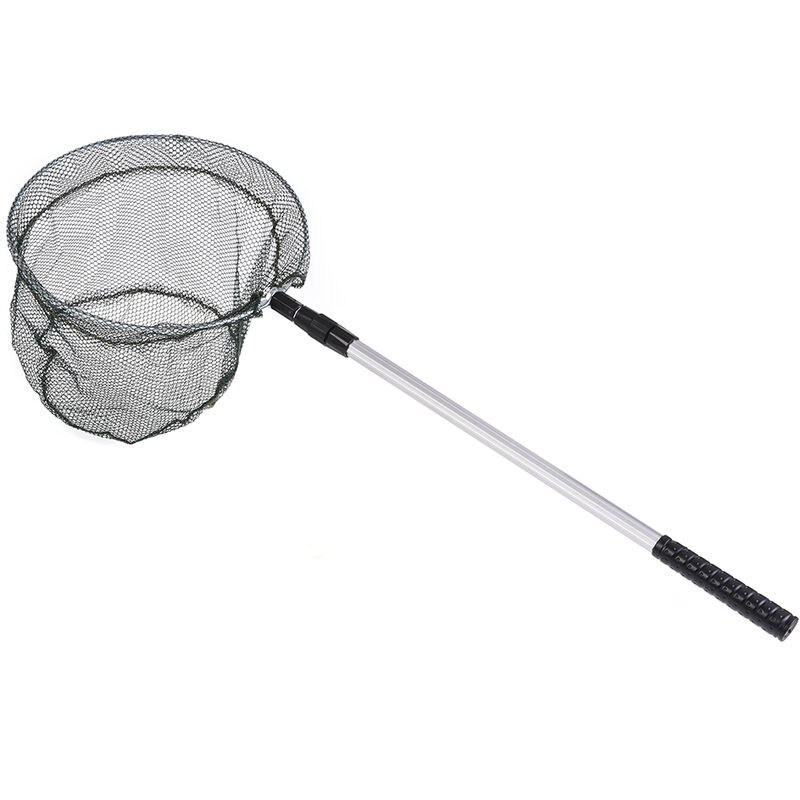 Superseller - Fishing Net Fish Landing Net Foldable Collapsible Telescopic Pole Handle Safe Fish Catching or Releasing