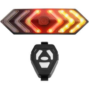 Superseller - Wireless Remote Control Helmet Light usb Rechargeable Remote Helmet Light Waterproof Bicycle Helmet Warning Light, Type b - Type b