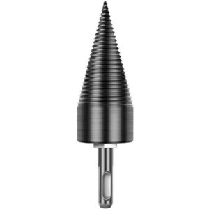 Superseller - Wood Splitter Drill Bit Firewood Log Splitter Drill Bit Heavy Duty Drill Screw Cone Driver 32mm with Removable Round Shank