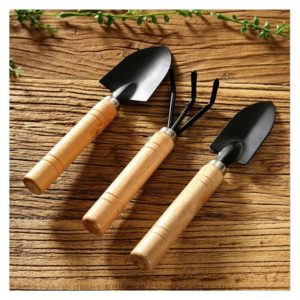Swyeoot - Set of gardening tools, set of 3 -room gardening tools, robust steel gardening tool kit with high carbon content including a hand trowel, a