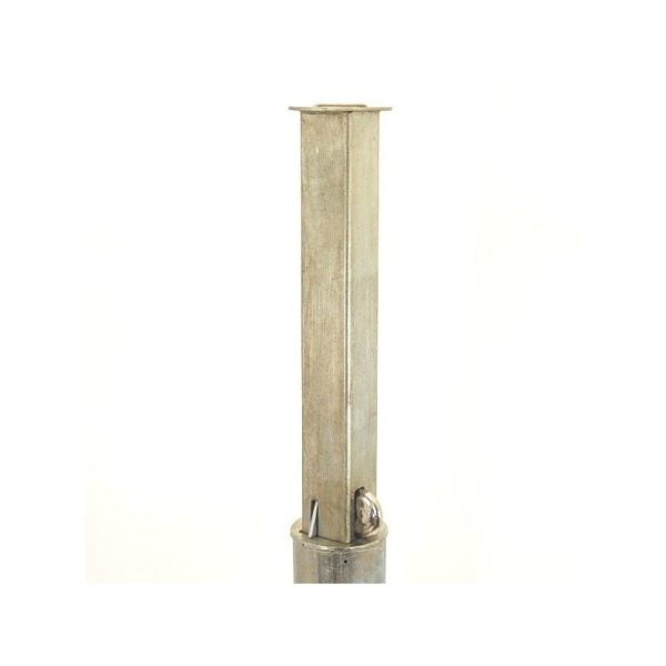 TP-80 Fully Telescopic Plain Security Post (001-0530 k/d, 001-0520 k/a) - Keyed Alike Stainless Steel Padlock [001-0525]