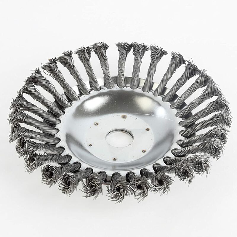 Tapered Knotted Wire Trimmer Head for Grass Trimmer, Brush Cutter Weed Box - 200mm - Rhafayre