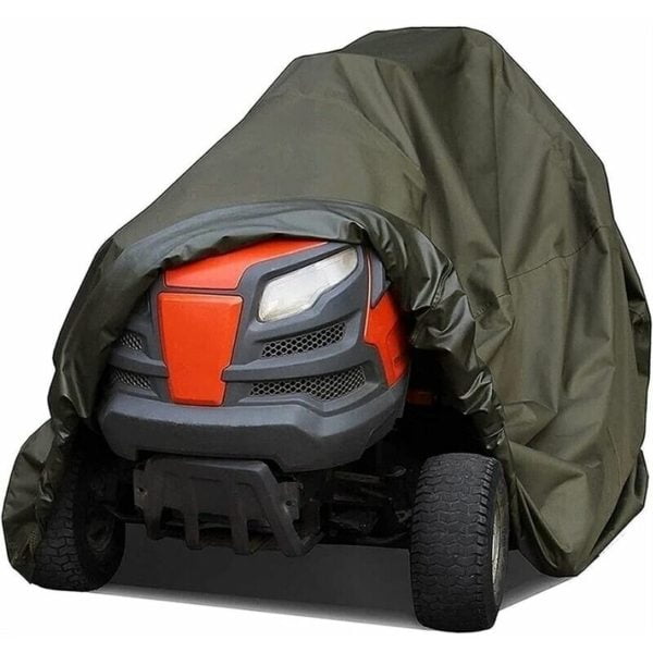 Tarpaulin Cover for Lawn Mower Lawn Tractor Hood Cover 210D Polyester Fibers Waterproof UV Protection Garage Cover Sun Protection