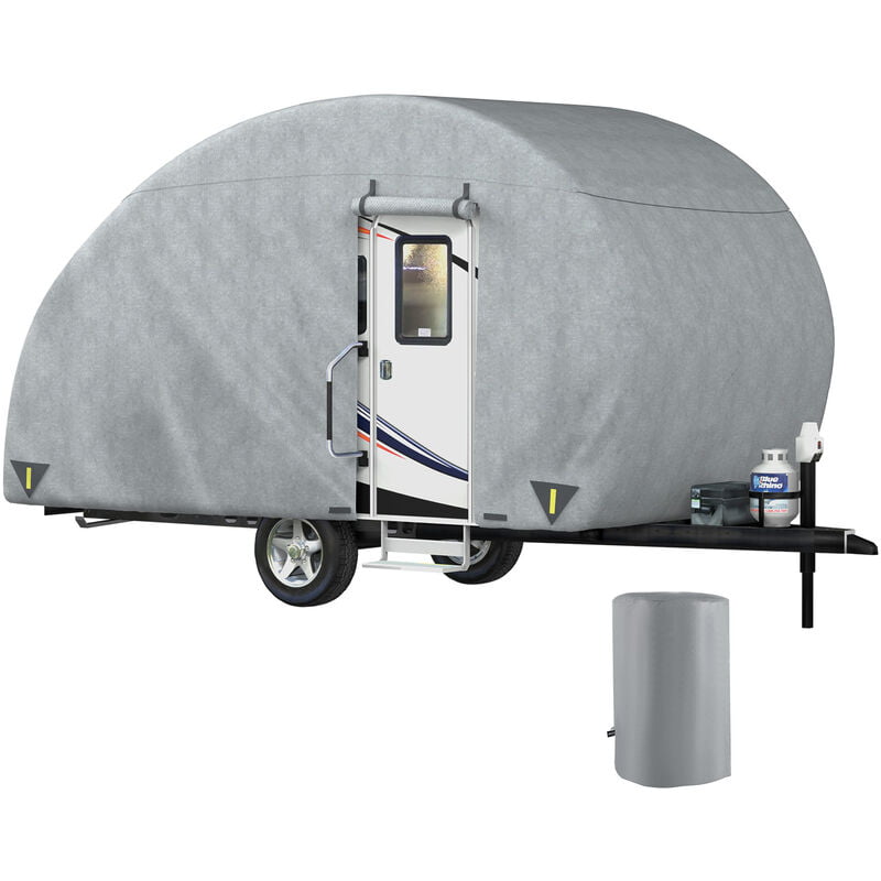 Teardrop Trailer Cover, 18'-20' Teardrop Camper Cover, Water-proof and ...