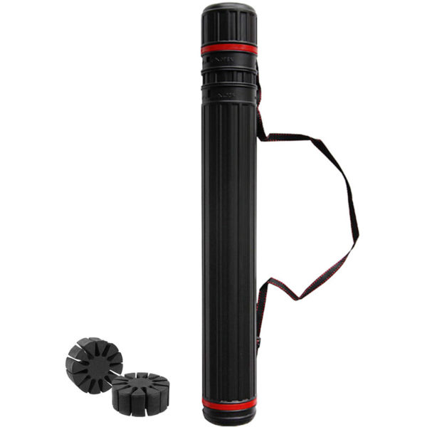 Telescopic Archery Arrow Case Carrier Tube with 2 EVA Foam Arrow Protection Racks Holders,model: Arrow case & 2pcs EVA rack