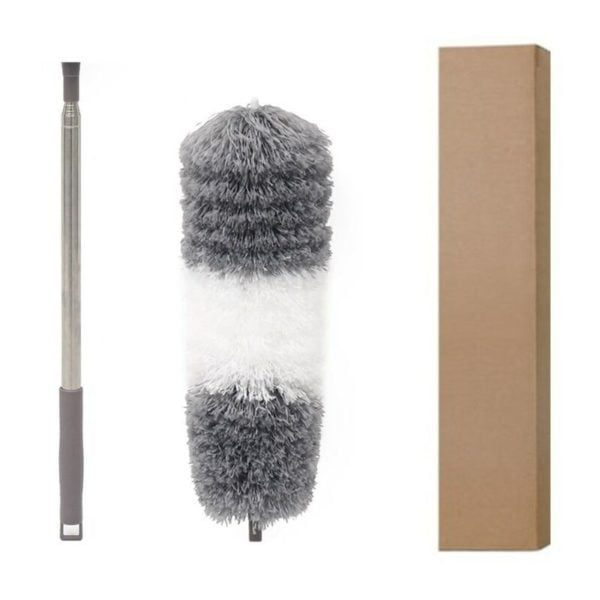 Telescopic Duster, Dust Cobweb Duster, Wolf Head 250CM Foldable Head Washable