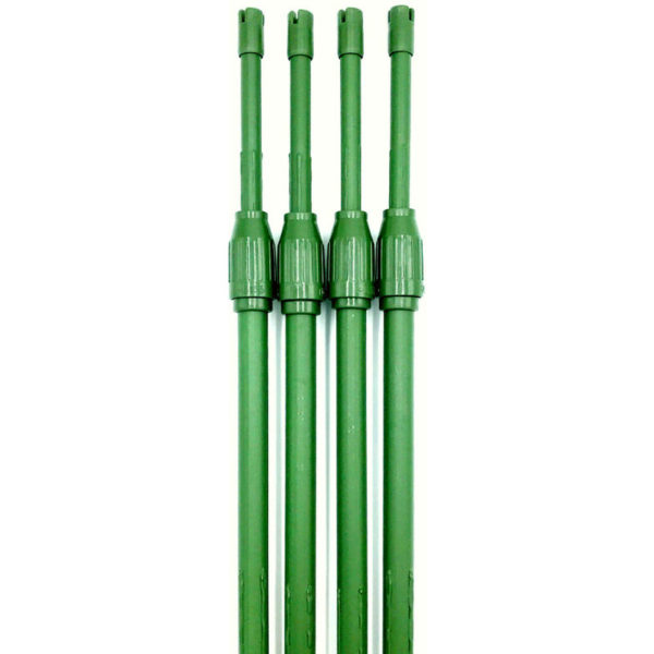 Telescopic Extendable Plant Support Garden Stakes - 1.3m - 2.4m l (pack of 6)