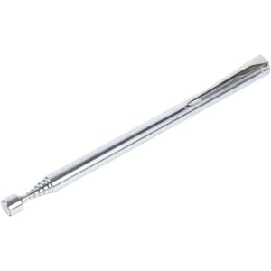 Telescopic Magnetic Portable Easy Pick Up Rod Stick Extending Magnet Hand Held Tool(Silver)