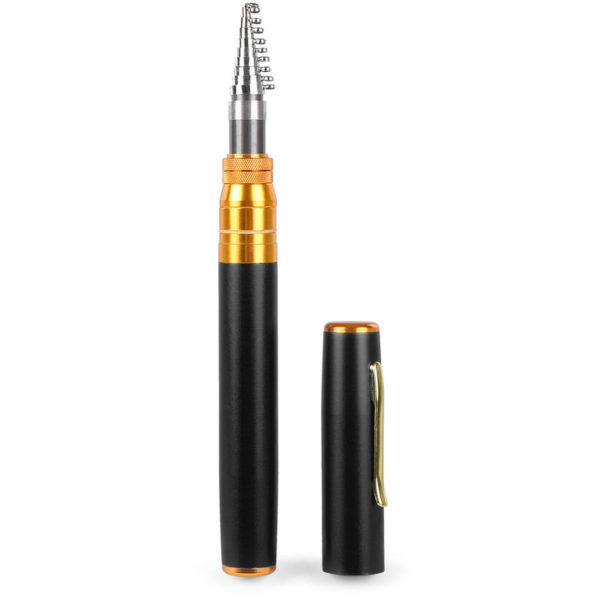 Telescopic Pocket Pen Fishing Rod Mini Fishing Pole Fishing Accessories, Black 2.1m - Black 2.1m
