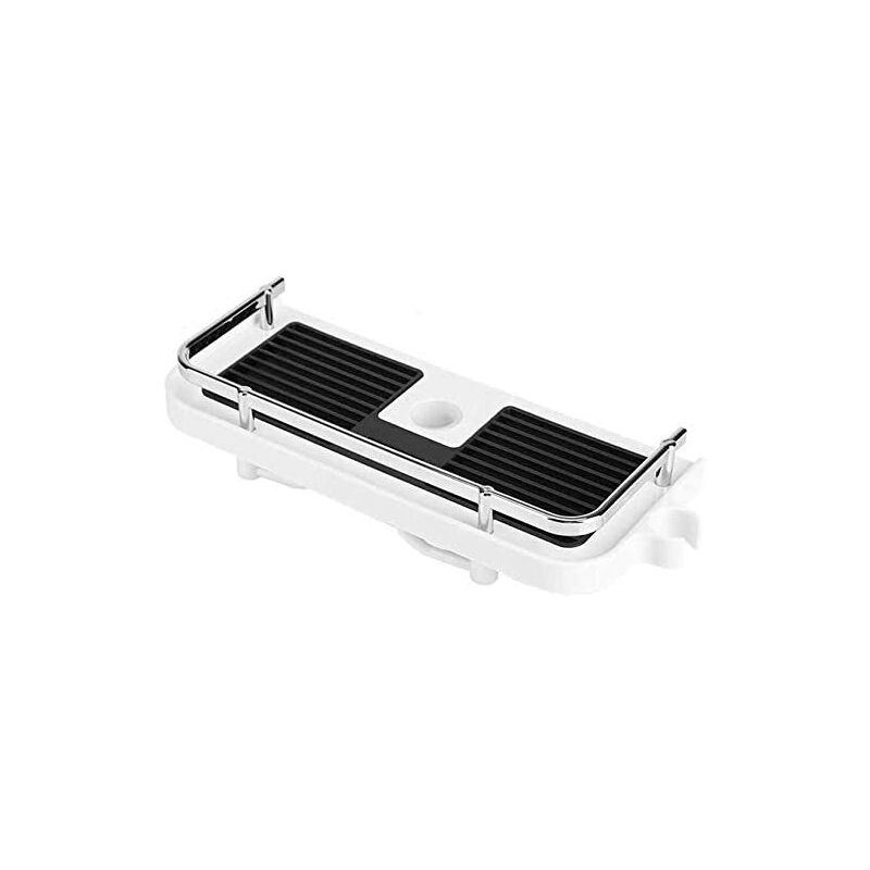 Telescopic Shower Shelf / Drill-Free Assembly / Bathroom Organizer / Fits 18mm-25mm Diameter Shower Rods / White