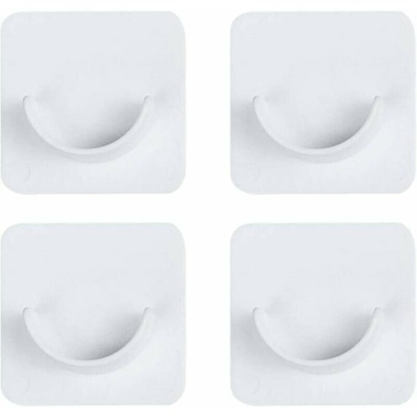 Telescopic Single Bar Telescopic Ring Frame Hook, Curtain Rod Crochet, Curtain Fixer without pulp type punch (4 pieces)